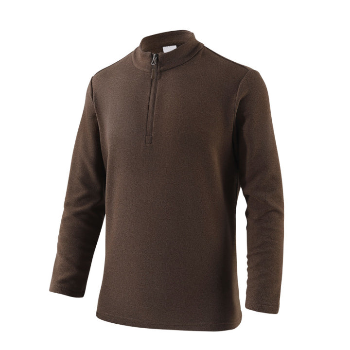 Herren Freizeit Pullover mit Stehkragen und Reißverschluss Echoarchiv