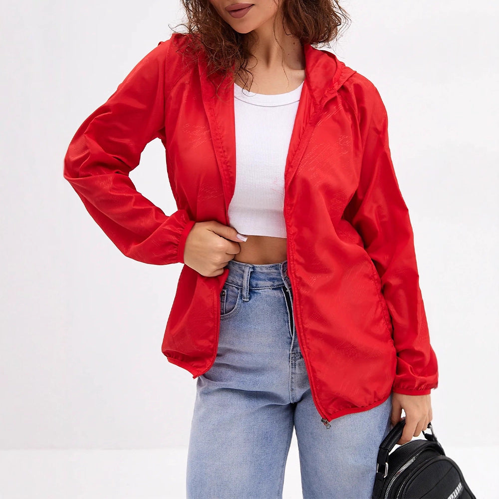Damen Leichte Übergangsjacke mit Kapuze – Célinea