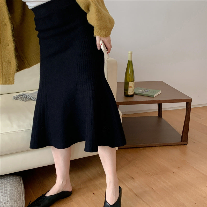 Damen Eleganter Plissee-Midirock Echo Archiv