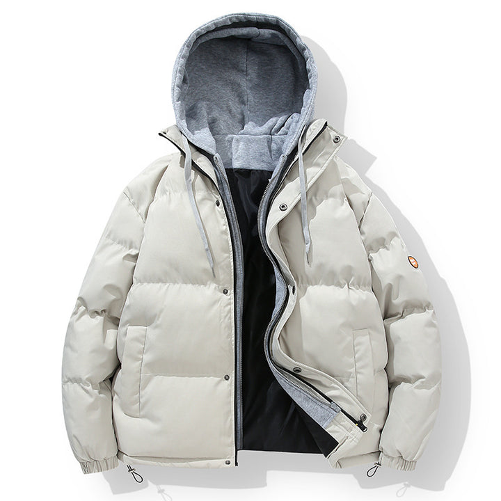 Herren wattierte Steppjacke mit integriertem Hoodie-Innenlayer und winddichter Außenlage Echo Archiv