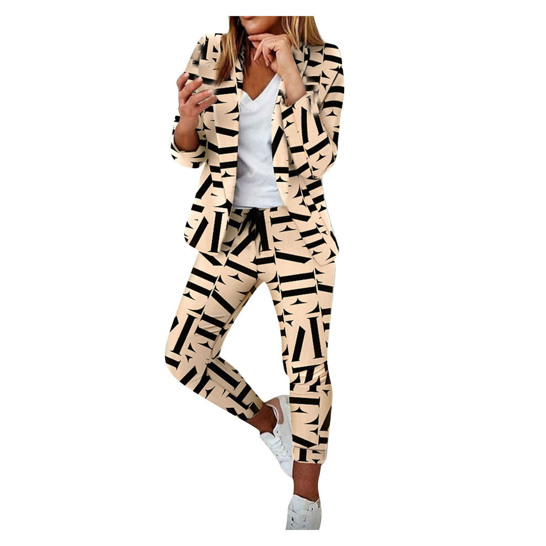 Damen Karierte Slim-Fit Jogginghose mit Tunnelzug und Knöchellangem Schnitt – Avélisse