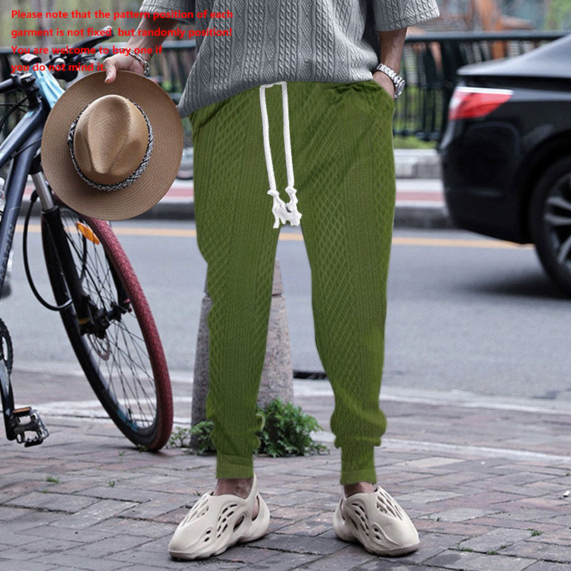 Herren lässige Sweatpants mit elastischem Bund und Kordelzug Echoarchiv
