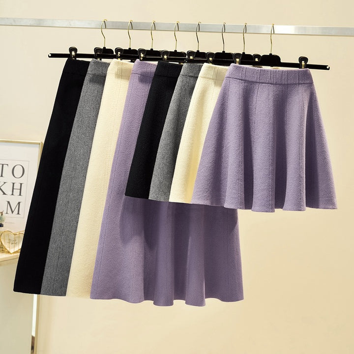 Damen Weit geschnittener, eleganter Midirock Echo Archiv