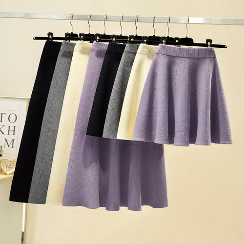 Damen Weit geschnittener, eleganter Midirock Echo Archiv