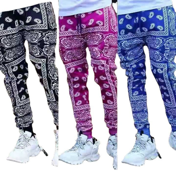 Herren Trendige Jogginghose mit Bandana-Muster Echoarchiv