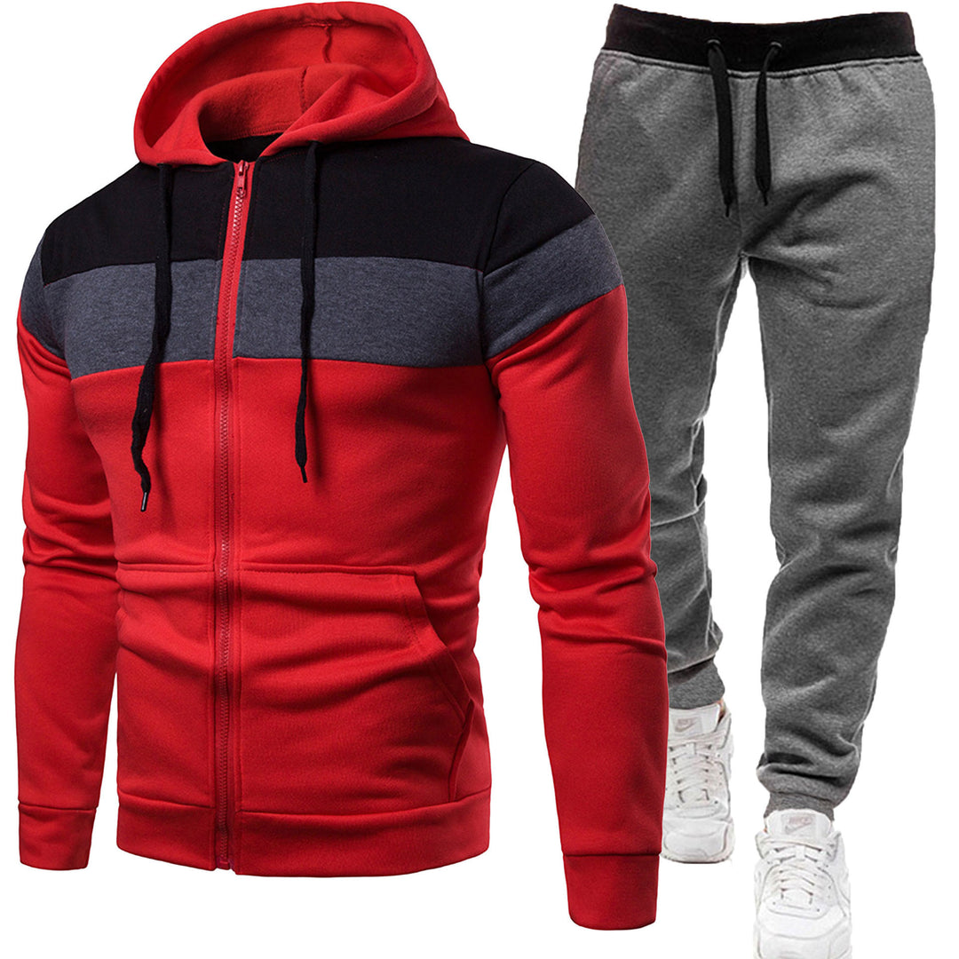 Herren zweiteiliges Freizeit-Jogginganzug-Set – Marzano