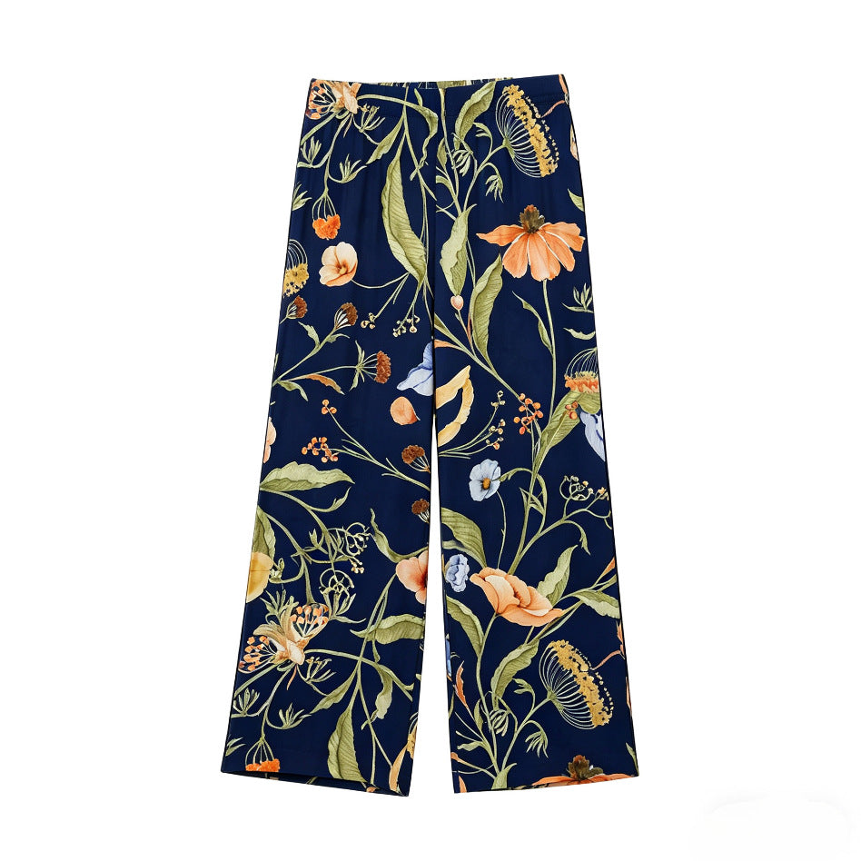 Damen Palazzo-Hose mit floralen Mustern Echo Archiv