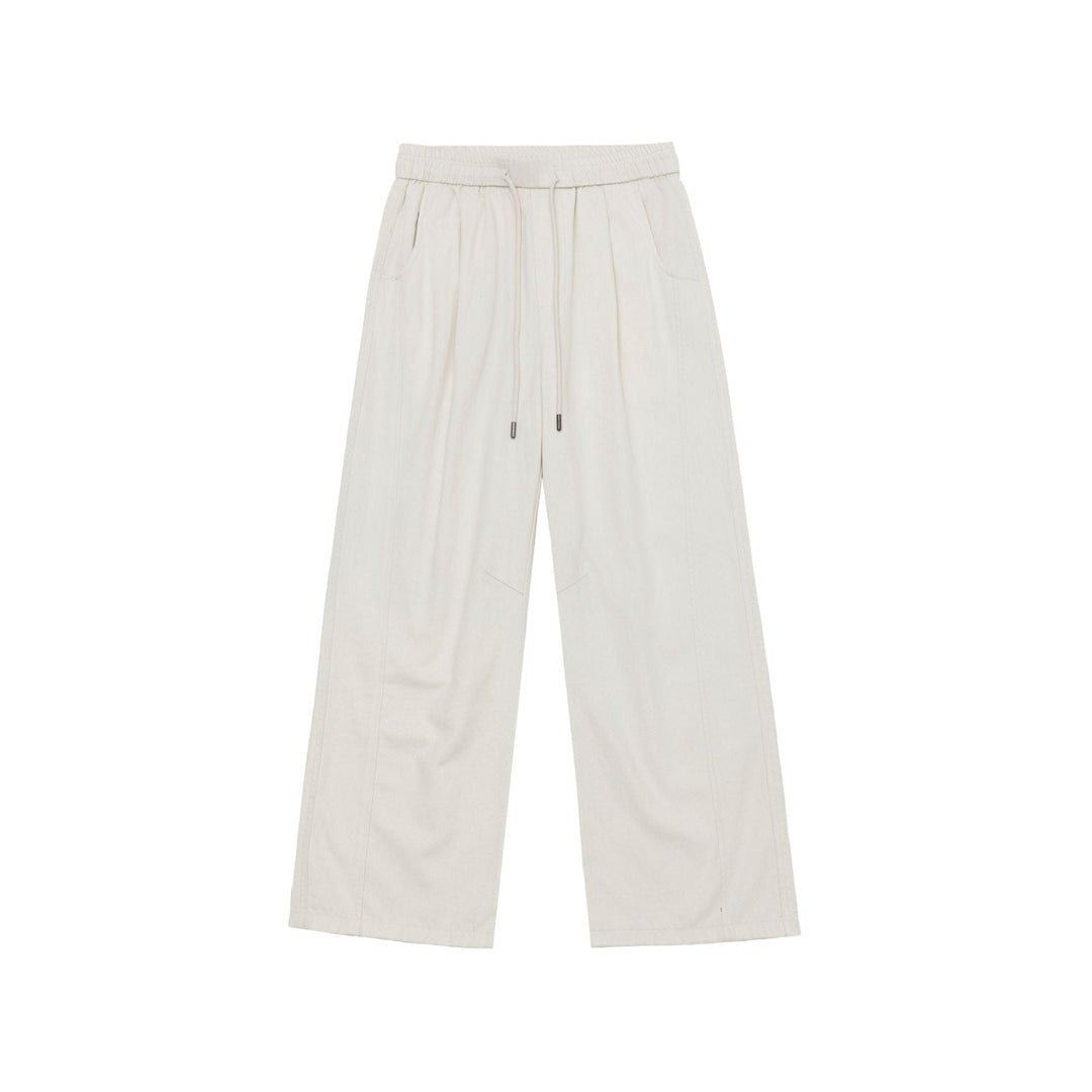 Damen Weite Culotte-Hose aus Baumwollmix mit elastischem Bund und Tunnelzug Echoarchiv