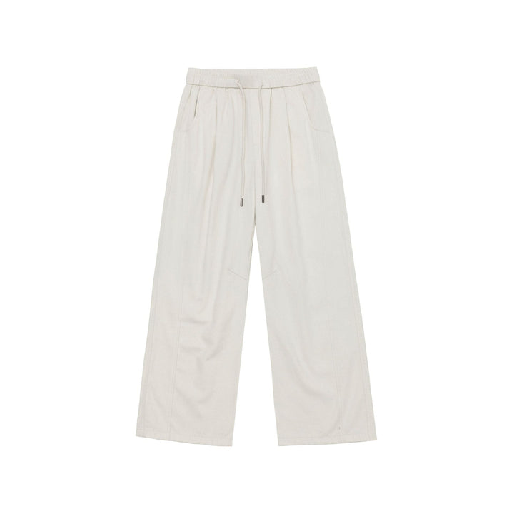 Damen Weite Culotte-Hose aus Baumwollmix mit elastischem Bund und Tunnelzug Echoarchiv