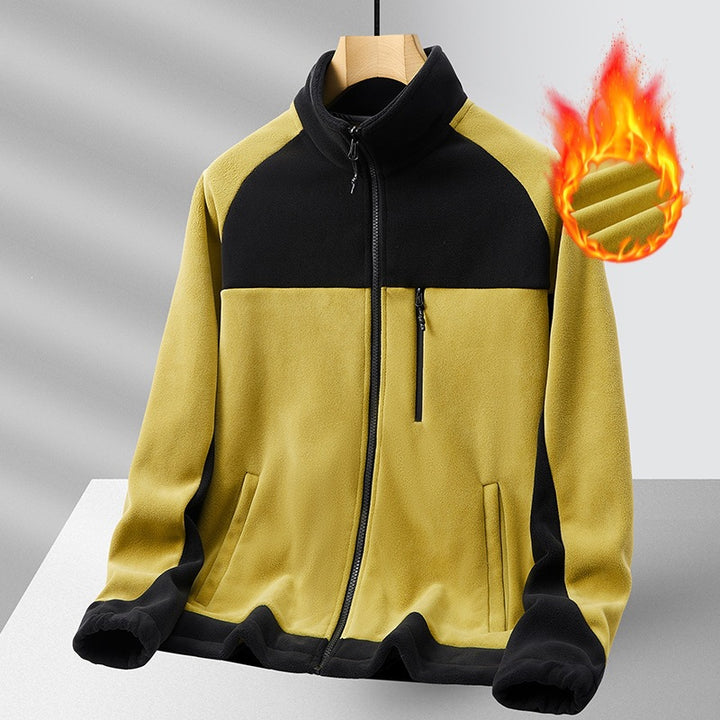 Herren Fleecejacke mit hohem Kragen Echo Archiv