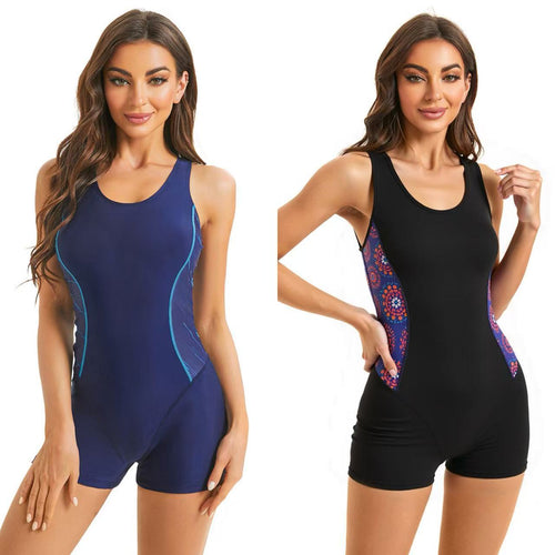 Damen Sportlicher Einteiler mit floralem Design Echo Archiv