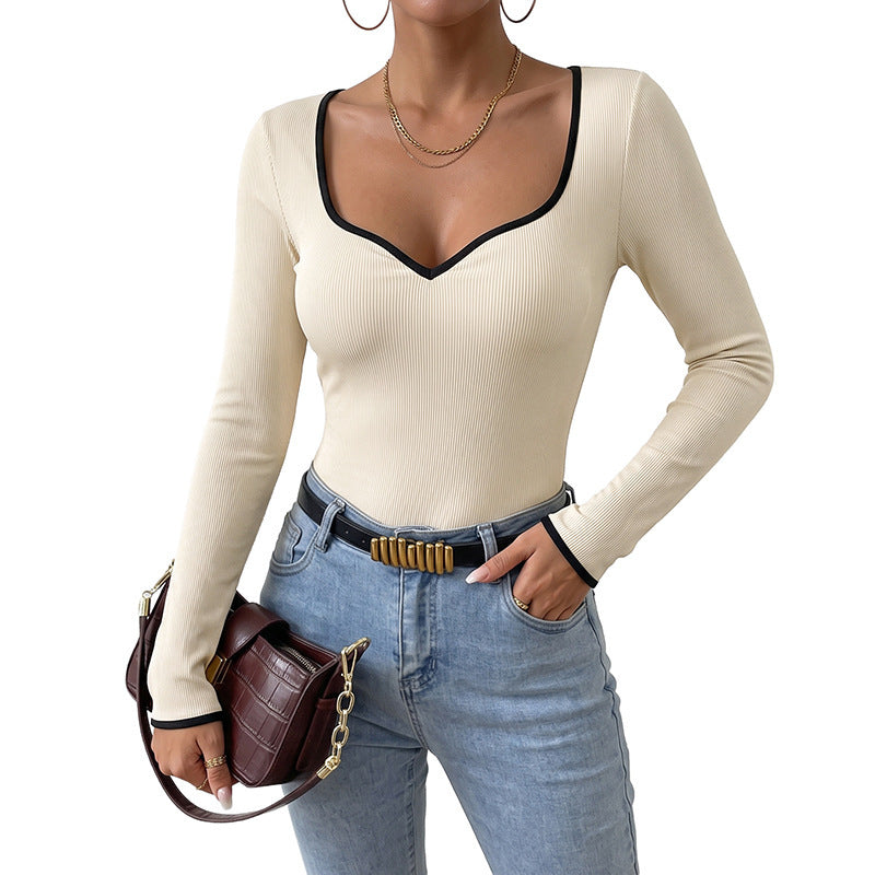 Damen Moderner Body mit V-Ausschnitt Echo Archiv