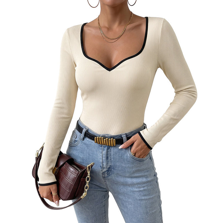 Damen Moderner Body mit V-Ausschnitt Echo Archiv