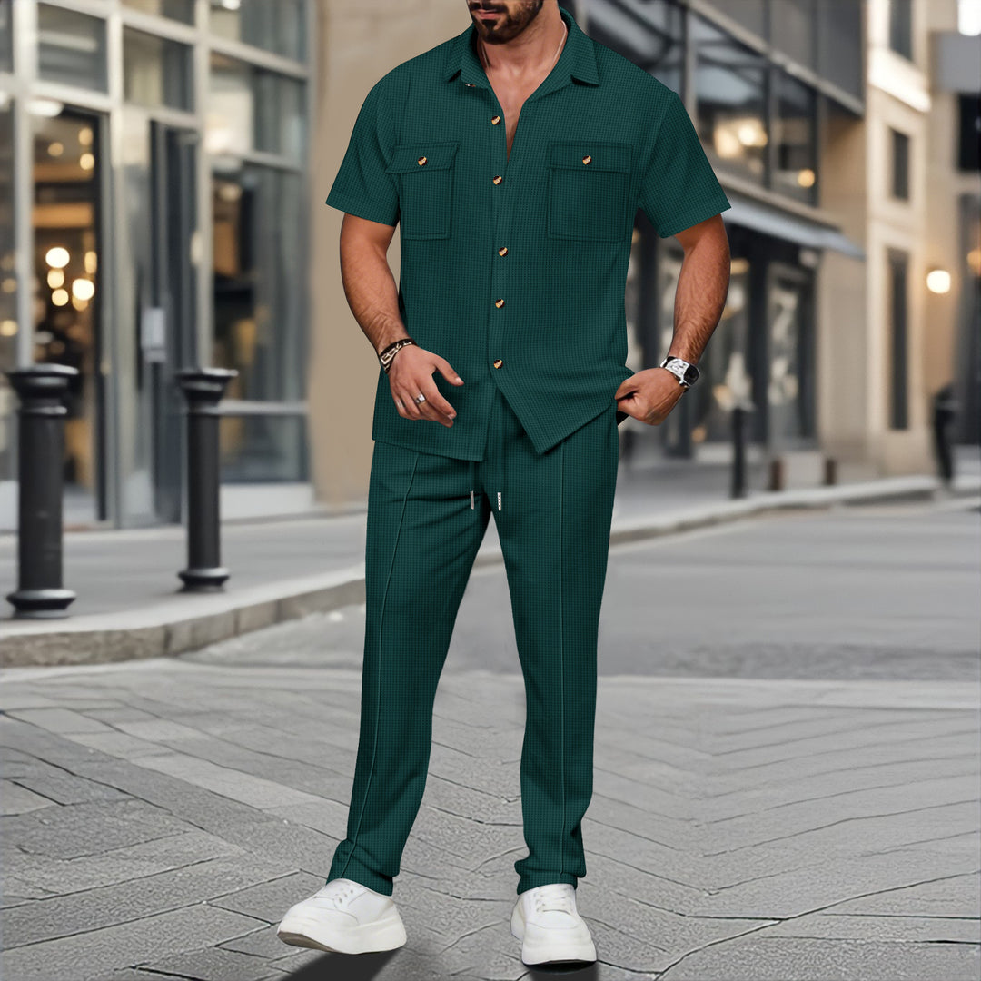 Herren Sommerlicher Styling-Anzug Echoarchiv