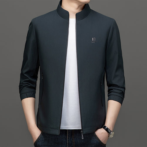 Herren Leichte Utility-Jacke mit hohem Kragen Echo Archiv