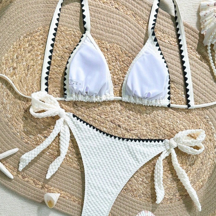 Damen Bikini-Set mit raffinierten Rüschendetails und verstellbaren Trägern Echo Archiv
