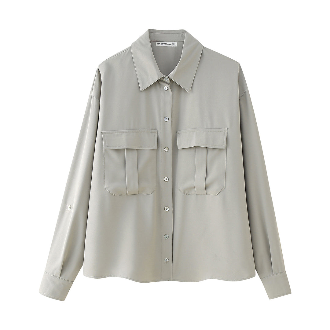 Damen Weite Komforthose mit hoher Taille, elastischem Taillenbund und Eingrifftaschen Echoarchiv