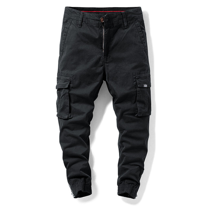 Herren Cargo-Jogginghose mit elastischem Saum, verstärkten Klappentaschen und Canvas‑Optik Echo Archiv