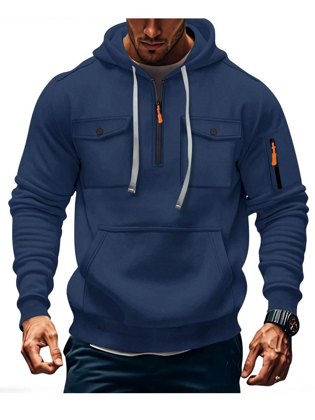 Herren Funktions Hoodie mit praktischen Taschen Echoarchiv