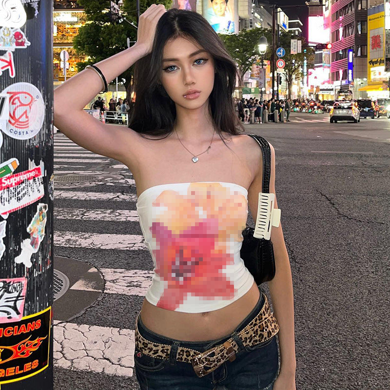 Damen Bandeau-Top mit geschmeidiger Passform und hochwertiger Stretch-Qualität Echo Archiv