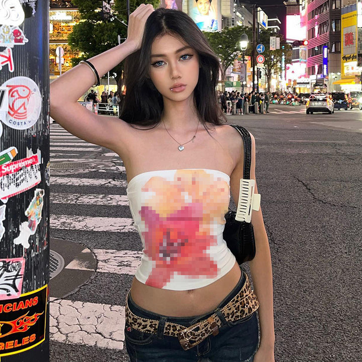 Damen Bandeau-Top mit geschmeidiger Passform und hochwertiger Stretch-Qualität Echo Archiv