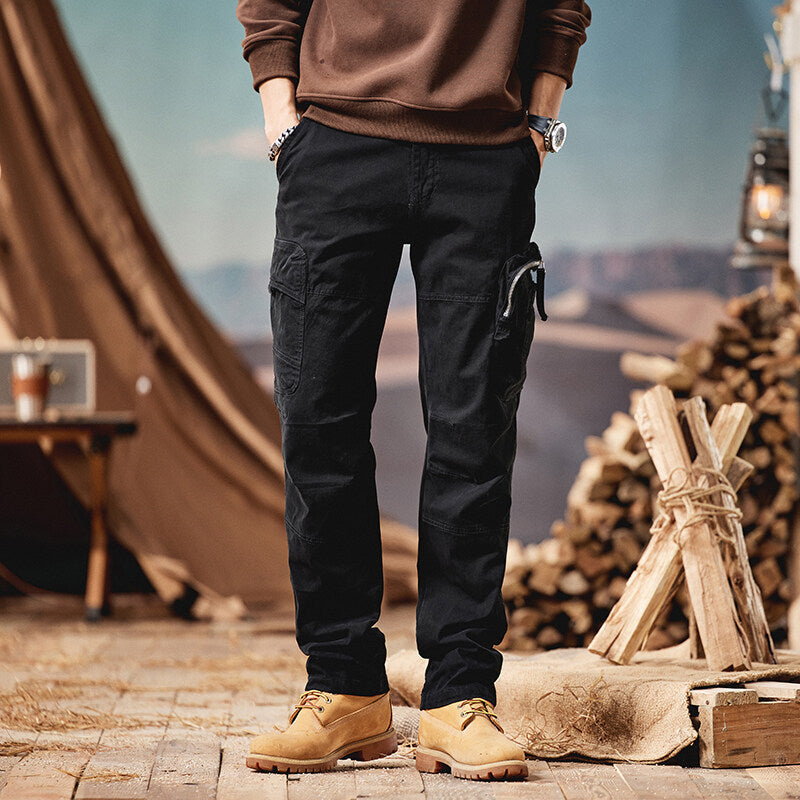 Herren Cargo-Hose mit praktischen Taschen und elastischem Bund Echoarchiv