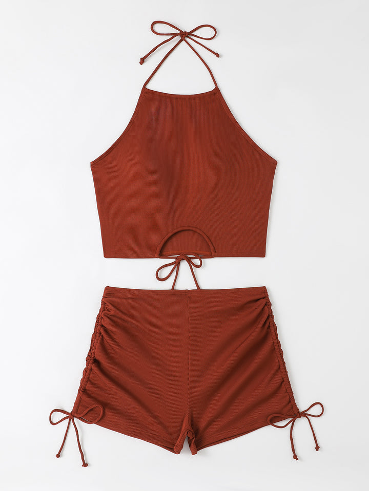 Damen Freizeit-Bikini-Set mit Raffungen Echo Archiv