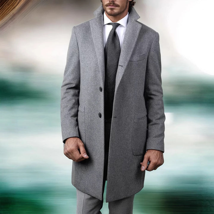 Herren eleganter Langblazer im modernen Schnitt Echoarchiv