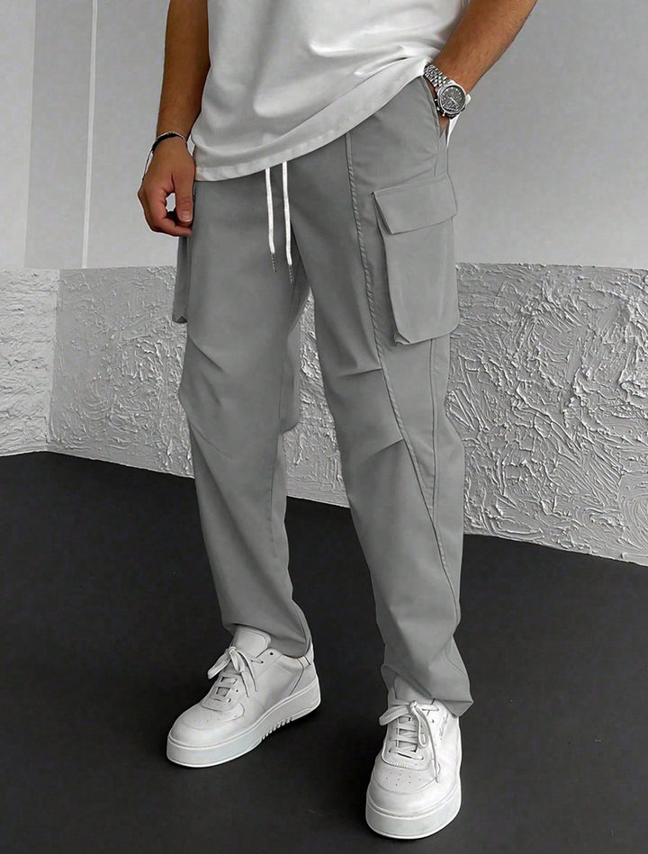 Herren Cargo-Hose mit multifunktionalen Taschen und elastischem Bund Echoarchiv