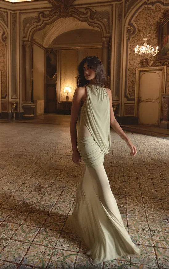 Damen Elegantes Wickelkleid Echo Archiv