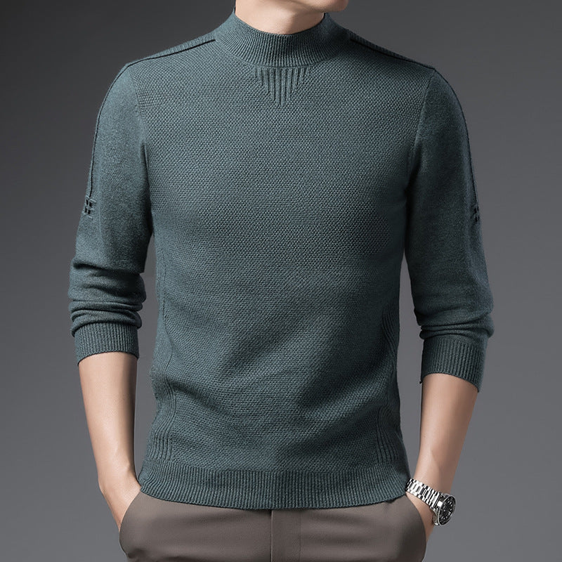 Herren eleganter Hochkragenpullover Echoarchiv