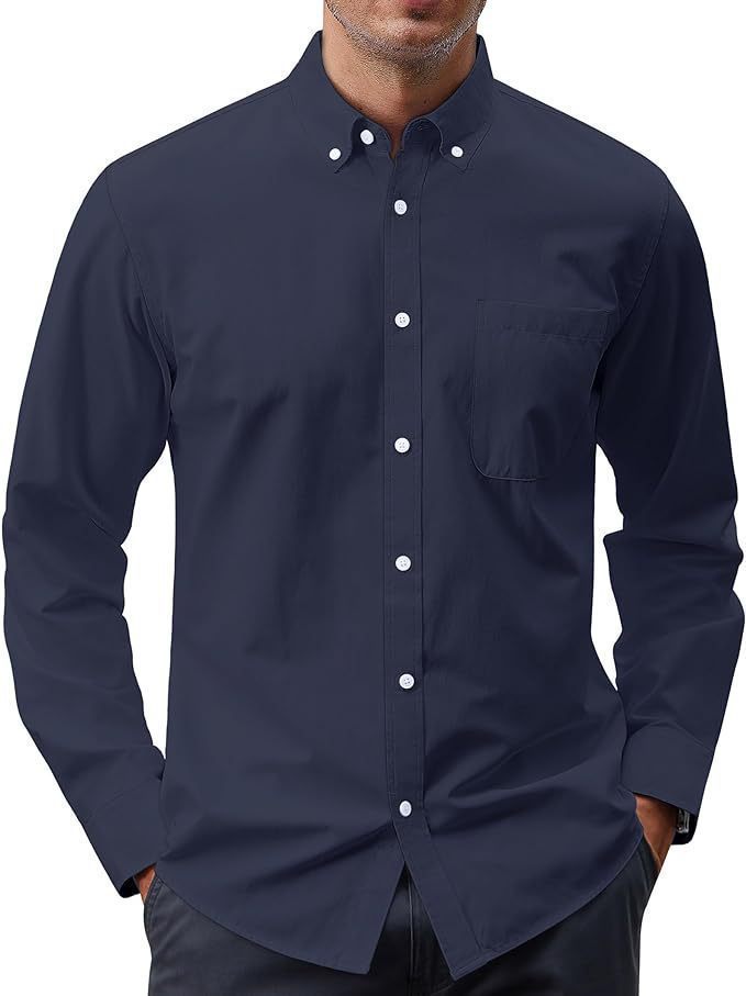 Herren nan Slim-Fit Oxford-Hemd mit Button-Down-Kragen, Brusttasche und elastischer Baumwollmischung Echo Archiv