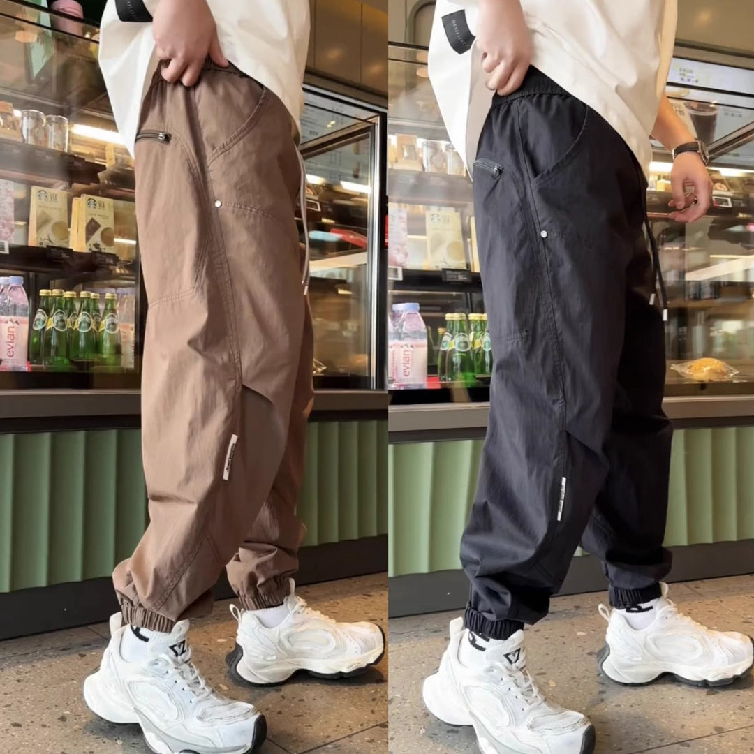 Herren Bequeme Cargo-Hose mit elastischem Bund Echoarchiv