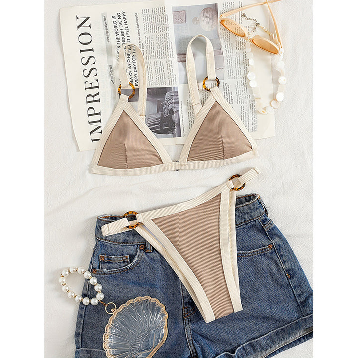 Damen Triangel-Bikini mit eleganten Riemen und aufwendigem Design Echo Archiv
