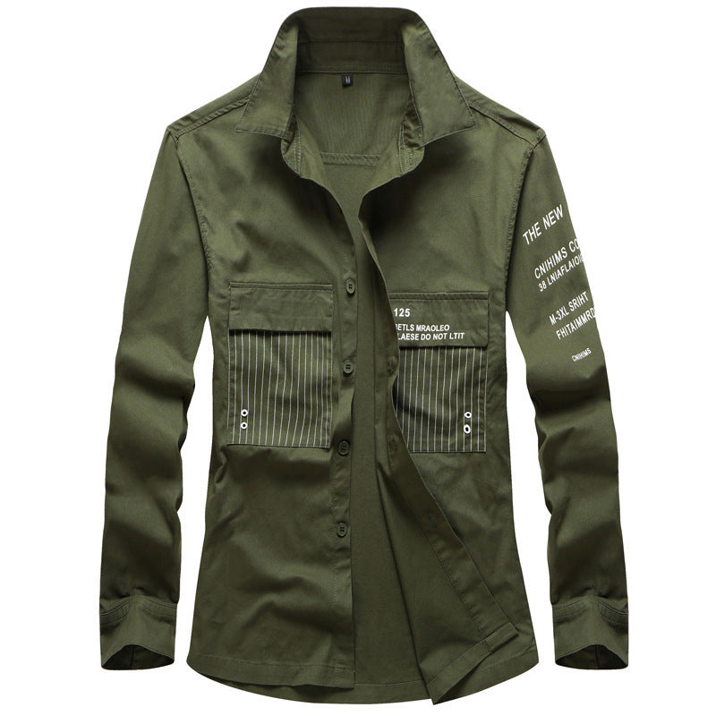 Herren Modische Utility-Hemdjacke Echo Archiv