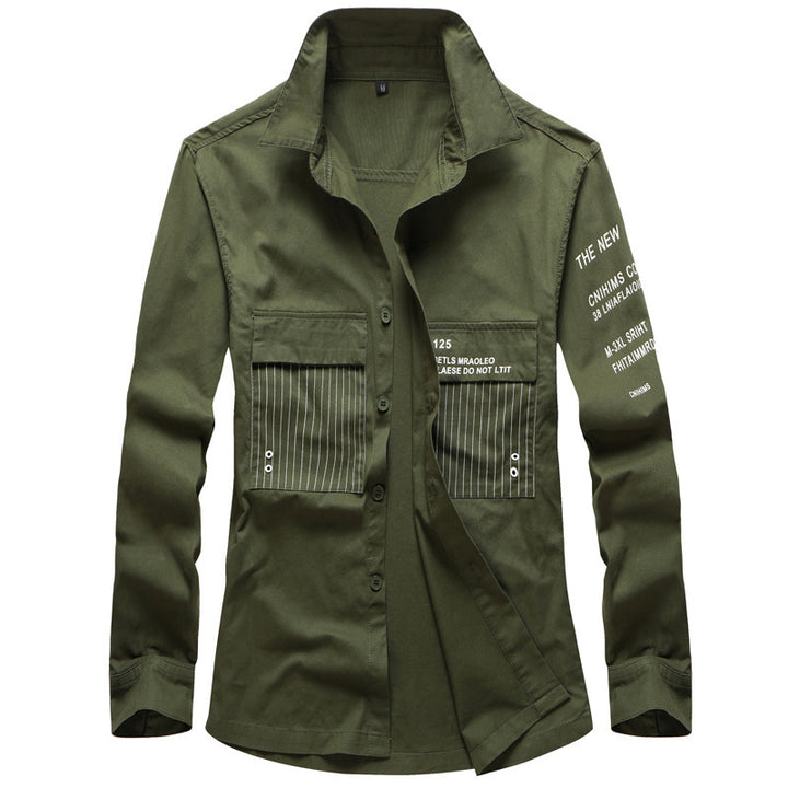 Herren Modische Utility-Hemdjacke Echo Archiv