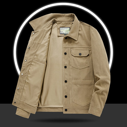 Herren Lässige Cordjacke mit praktischen Taschen Echo Archiv 1787797822