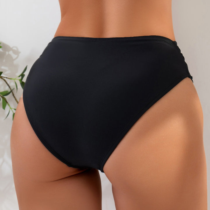 Damen Hochtaillierte Badehose mit eleganter Raffung Echo Archiv