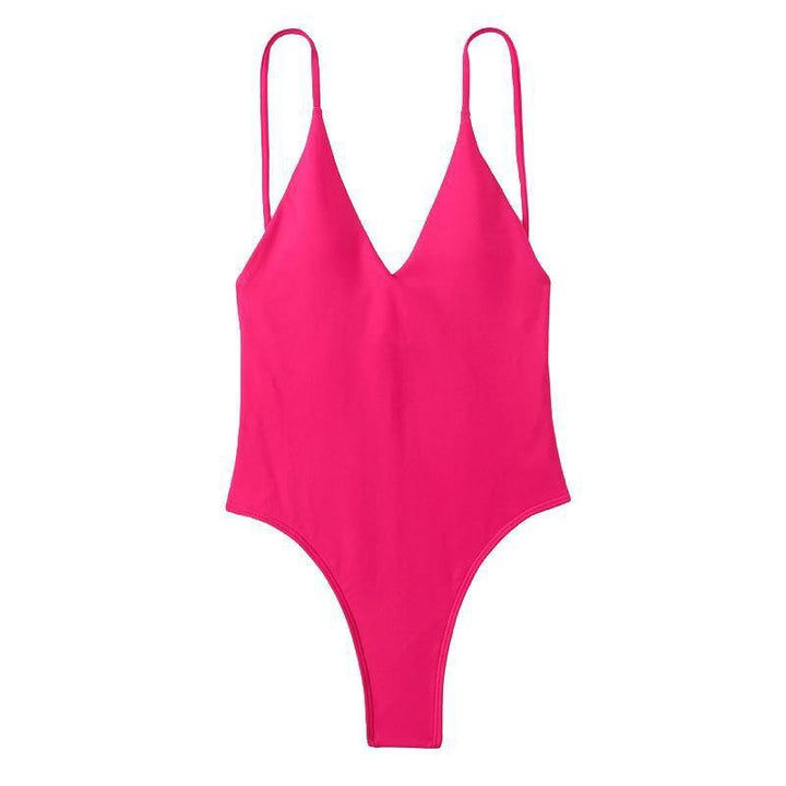 Damen eleganter Hoch-Cut Einteiler Badeanzug Echo Archiv
