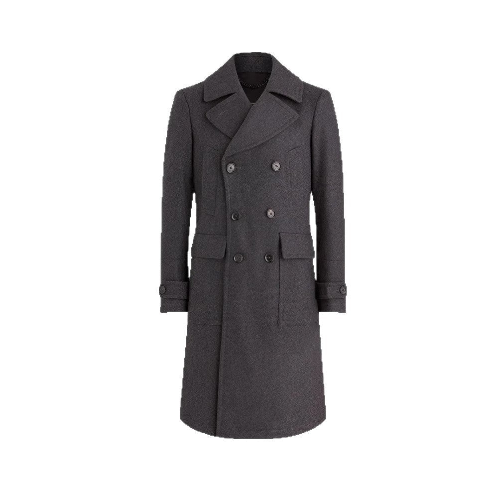 Herren klassischer Dufflecoat mit doppeltem Knopfverschluss und praktischen Taschen Echoarchiv