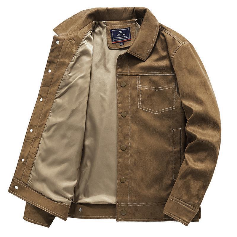 Herren Modische Wildlederjacke Echo Archiv
