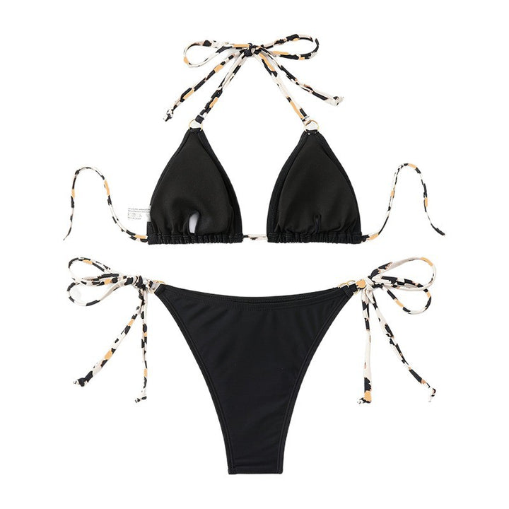 Damen Triangel-Bikini mit verstellbaren Trägern und spannendem Leopardenmuster Echo Archiv