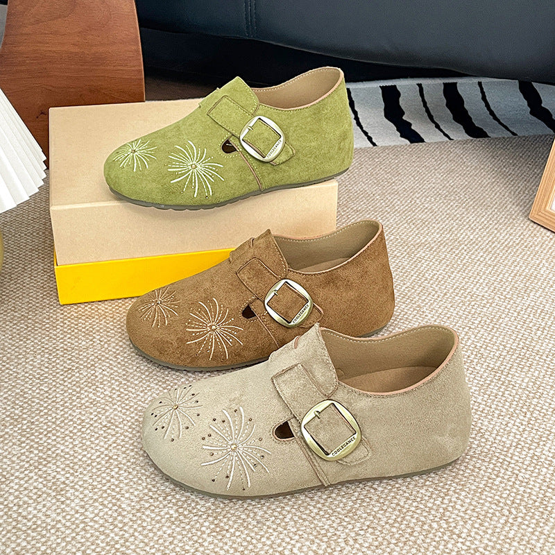 Damen Elegante und bequeme Clogs aus hochwertigem Wildleder Echo Archiv
