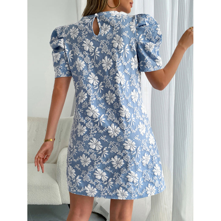 Damen Puffärmel Kleid mit floralem Muster Echo Archiv