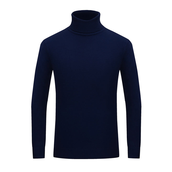 Herren Eleganter Rollkragenpullover aus feiner Wolle Echoarchiv