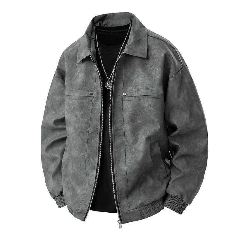 Herren Lässige Wildlederjacke Echo Archiv