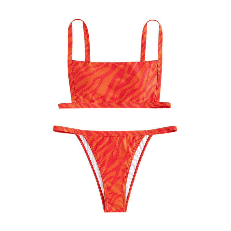 Damen Bikini-Set mit trendigem Schnitt und aufregendem Leopardenmuster Echo Archiv