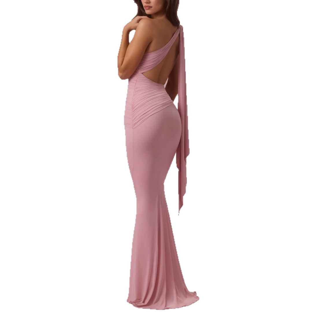 Damen Elegantes Maxikleid mit asymmetrischem Design Echo Archiv