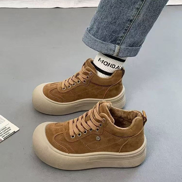 Damen Chunky Sneakers mit weichem Veloursleder und dämpfender Sohle Echo Archiv