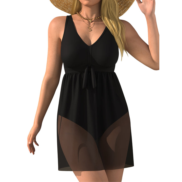 Damen Schwimmdress mit transparenter Overshirt Echo Archiv